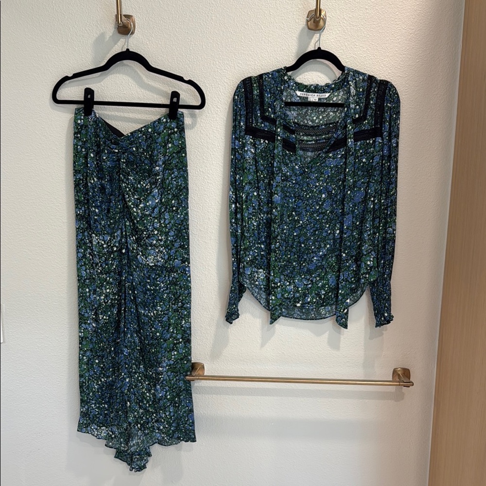 Veronica Beard Top and Skirt Set